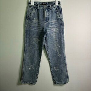 Ripndip Women's Rhinestone Star and Logo Jeans Size 28 NEW!!!